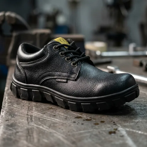 Sepatu Safety Tali Pendek Cheking sudut 2